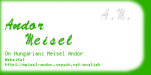 andor meisel business card